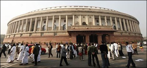 نئی دہلی:کرپشن کے معاملے پر بی جے پی کا پارلیمنٹ میں احتجاج