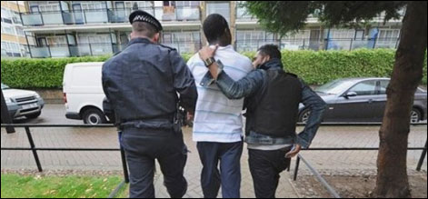london arrest