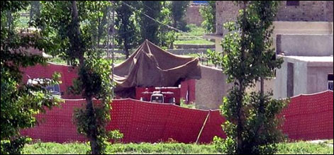 ایبٹ آباد کمیشن کا اسا مہ بن لادن کے کمپانڈ کا دورہ