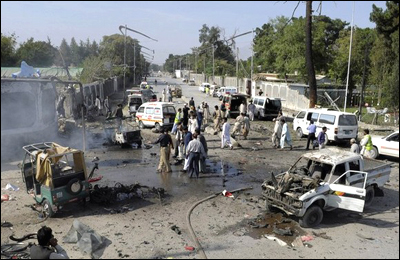 کوئٹہ : دو خودکش حملوں میں پچیس افراد جاں بحق، پچپن زخمی