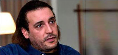 عبوری کونسل کا قذافی کے بیٹے معتصم کو گرفتار کرنے کا دعوی