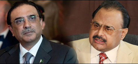 الطاف حسین کا صدر زرداری کو فون، نصرت بھٹو کے انتقال پر اظہار تعزیت