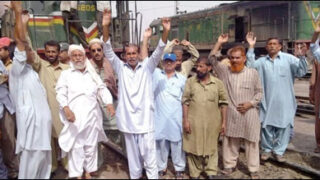 railway protest