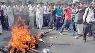students protest