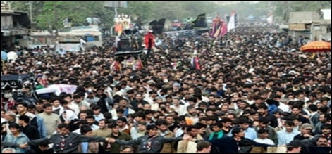 شہدائے کربلا کا چہلم ، ملک بھر میں ماتمی جلوس