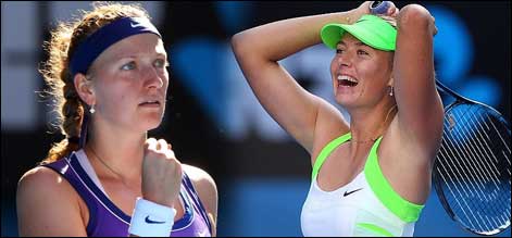 آسٹریلین اوپن: فائنل میں, شراپوا اور آزرنکا کا ٹکراﺅ