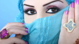blue hijab