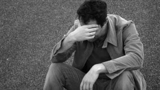 unhappy man