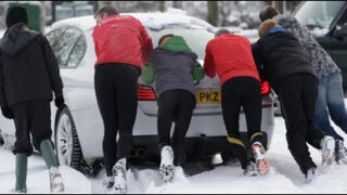 snow europe