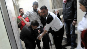 حمص: ریڈ کراس کی امدادی کارروائی شروع