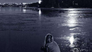 alone at beach