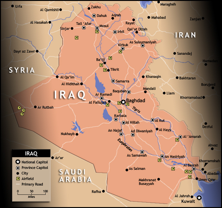 iraq map
