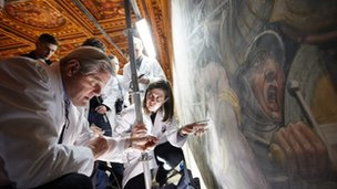 فلورنس میں ڈی ونچی کی پوشیدہ پینٹنگ؟