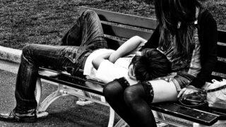 sleeping lovers