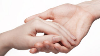 Man and woman hands