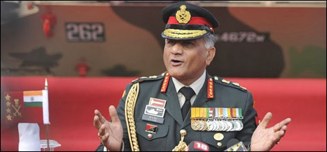 بھارت : بھارتی فوج ہتھیاروں کی کمی کا شکار ہے، وی کے سنگھ