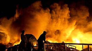 karachi fire