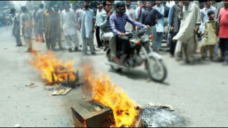 load shedding protest