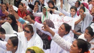 nurse protest