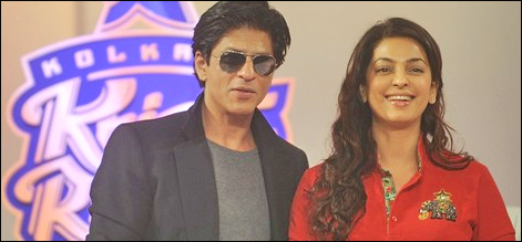 بالی وڈ کی معروف جوڑی شاہ رخ اور جوہی ایک بار پھر ساتھ ساتھ