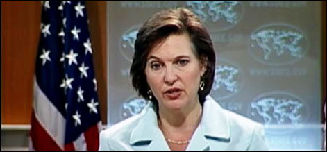 امریکی فوجی ٹیم پاکستان کی مدد کیلئے گئی، وکٹوریہ نولینڈ