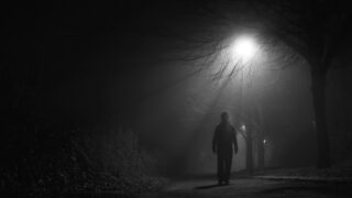 man in moonlight