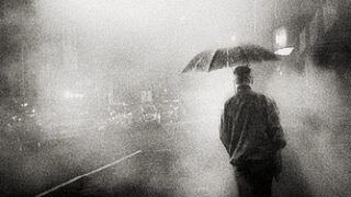 night street alone man