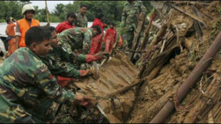 landsliding