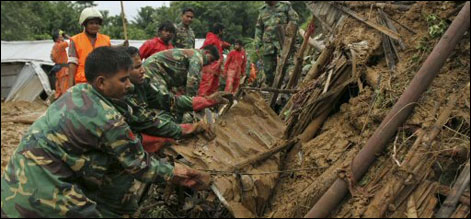 landsliding