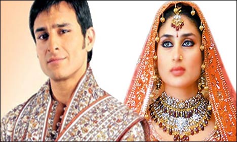 کرینہ اور سیف کی شادی کی تاریخ 16 اکتوبر طے پا گئی