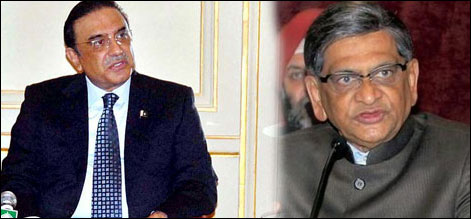 بیجنگ: صدر زرداری سے بھارتی وزیر خارجہ کی ملاقات