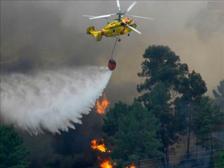 Fire burned Spain