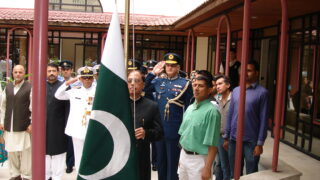 Flag Hoisting Ceremony On Independence in Paris