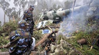 Mi-24 helicopter crash