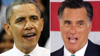 Obama and Romney