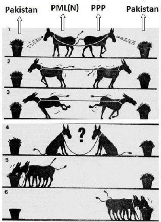 PMLN and PPP – Donkees Cartoon Story