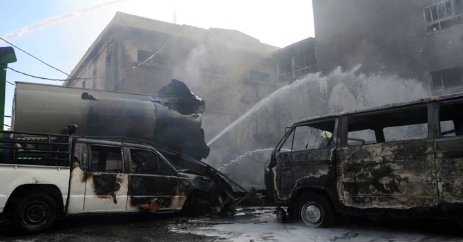 دمشق میں کار بم دھماکہ ، 12 افراد ہلاک