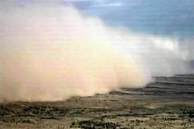 امریکی ریاست ایریزونا میں گردو غبار کا طوفان