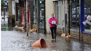 Britain yorkshire flooding