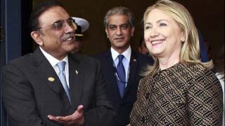Hillary Clinton meets President Zardari
