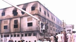 Karachi fire in Factory