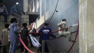 Karachi fire in Factory
