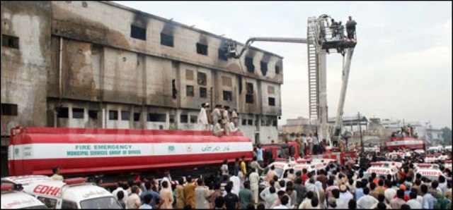 Karachi fire