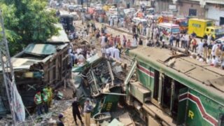 Karachi train collision