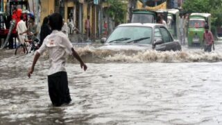 Lahore canal water in city