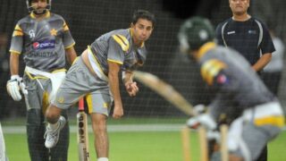 Pakistan team in practise