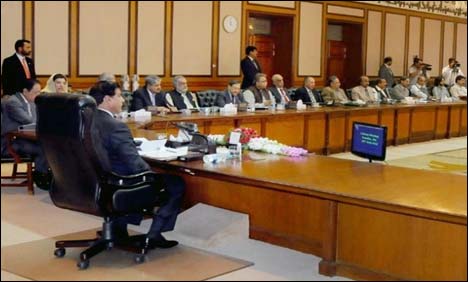 federal cabinet islamabad