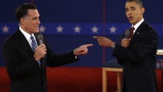 Mitt Romney and Barack Obama