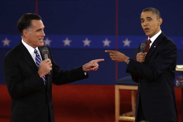 Mitt Romney and Barack Obama
