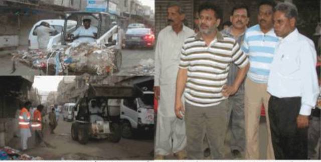 شاہ فیصل ٹائون میں عید الاضحی کے حوالے سے کنٹی جنسی پلان کو خصوصی صفائی مہم میں تبدیل کردیا گیا